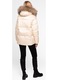 Geaca scurta dama, Perso, Nylon, Ecru