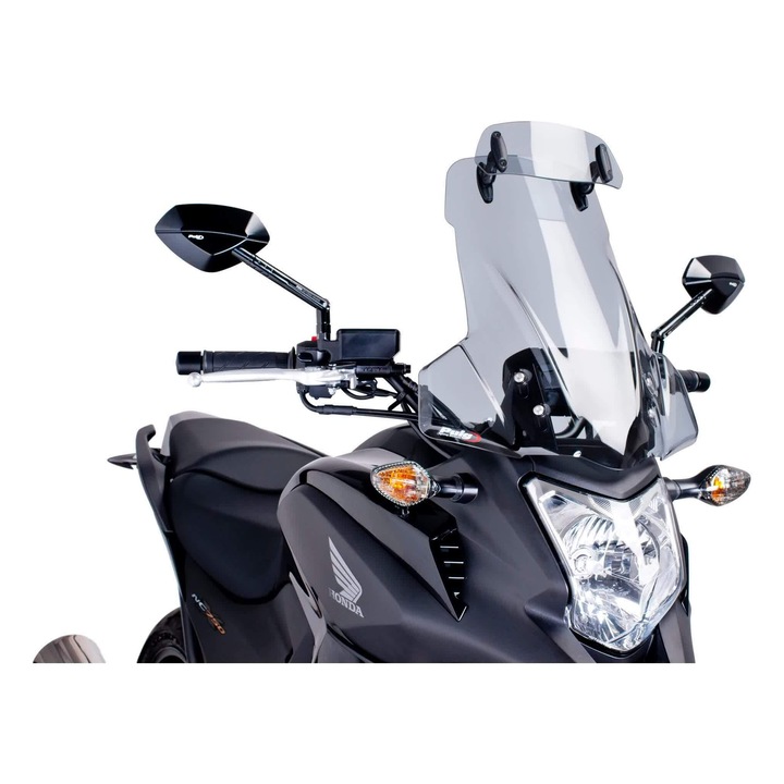 Туристическа слюда PUIG с дефлектор опушена за мотоциклети, 3мм, TUV сертифицирана, UV устойчива, за Honda