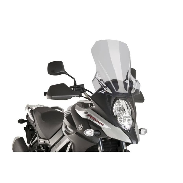 Parbriz touring PUIG, fum deschis, 440x445mm, inaltime crescuta 120mm, rezistent la UV
