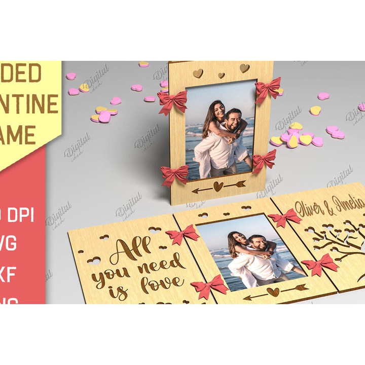 Rame foto clasice, Plaisio Agiou Balentinou, 20x30 cm, din plywood, 3mm-4mm, set de 3 opseon