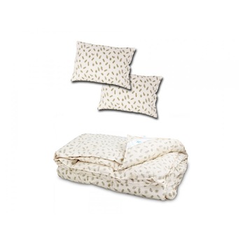 Set Lily Home Pilota Iarna si 2 Perne din Puf de Gasca Set Lily Home Pilota Iarna si 2 Perne din Puf de Gasca