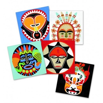 Joc cu nisip colorat Djeco Masti Joc cu nisip colorat Djeco Masti