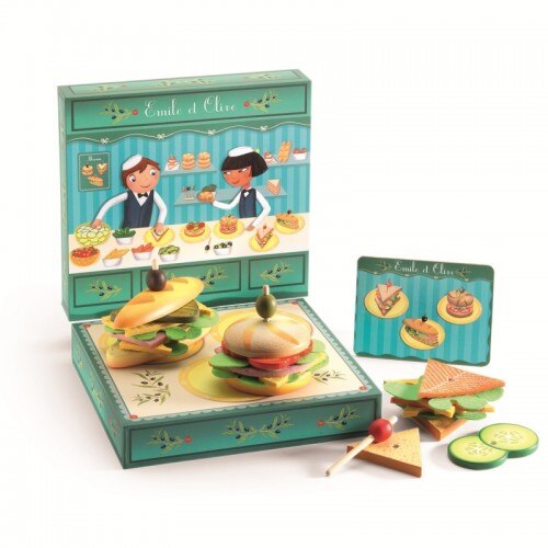 Set confectionat sandvisuri copii Djeco,multicolor