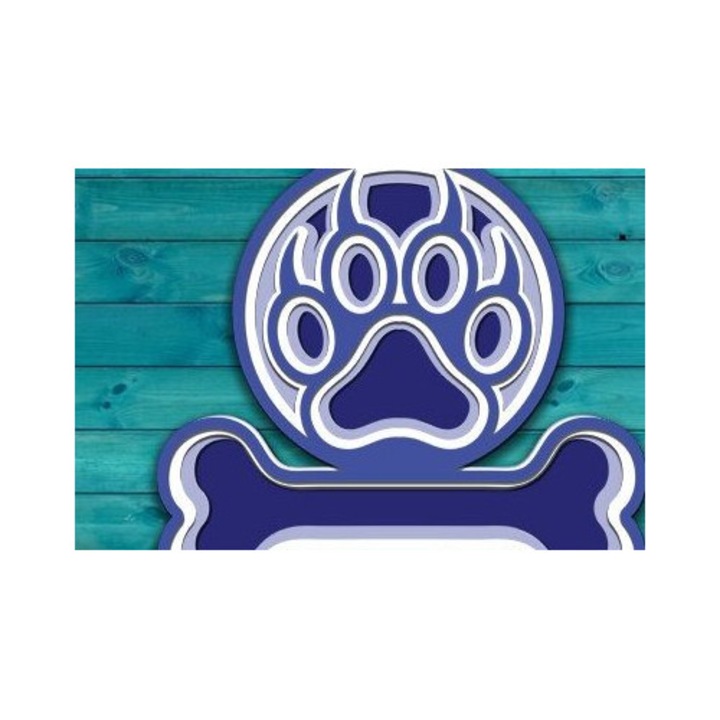 Podi tridimensional din lemn cu taiere laser, Intrahome, 30x20 cm, din plywood 3mm-4mm, pentru decorare si proiecte DIY