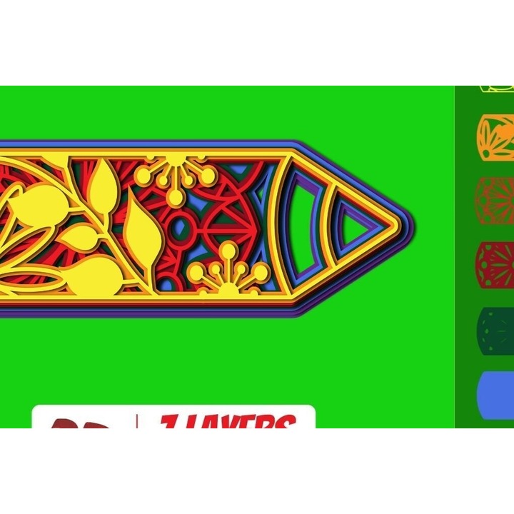 Placa lemn 3D Pencil, Intrahome, 30x20 cm, din plywood 3mm-4mm, pentru decupaje si proiecte DIY