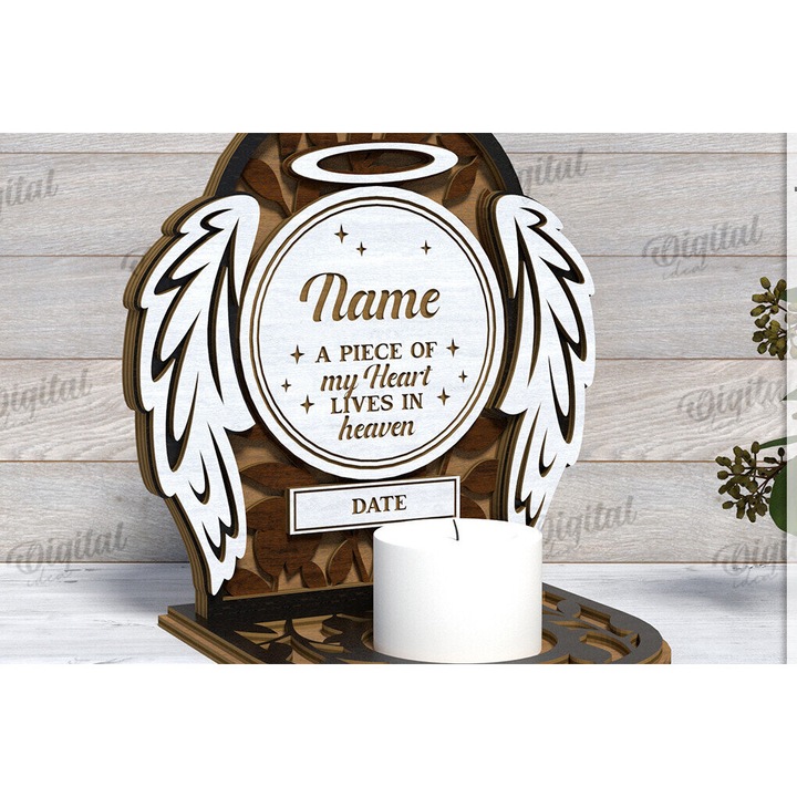Memorial 3D Keropegio Kope, Intrahome, 30x20 cm, din plywood 3mm-4mm, pentru decorare si proiecte DIY