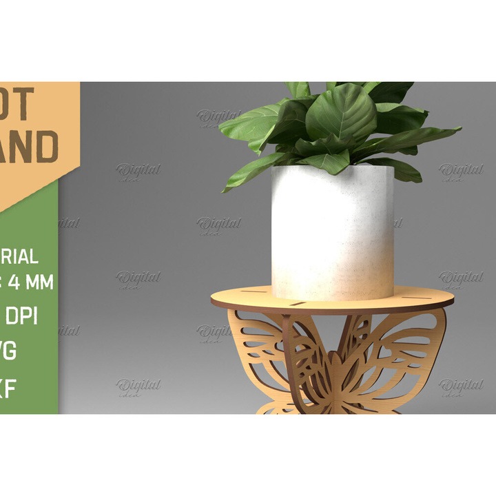 Taiere tridimensionala din lemn de plywood 3mm-4mm, Intrahome, 30x20cm, pentru decoratiuni si proiecte DIY