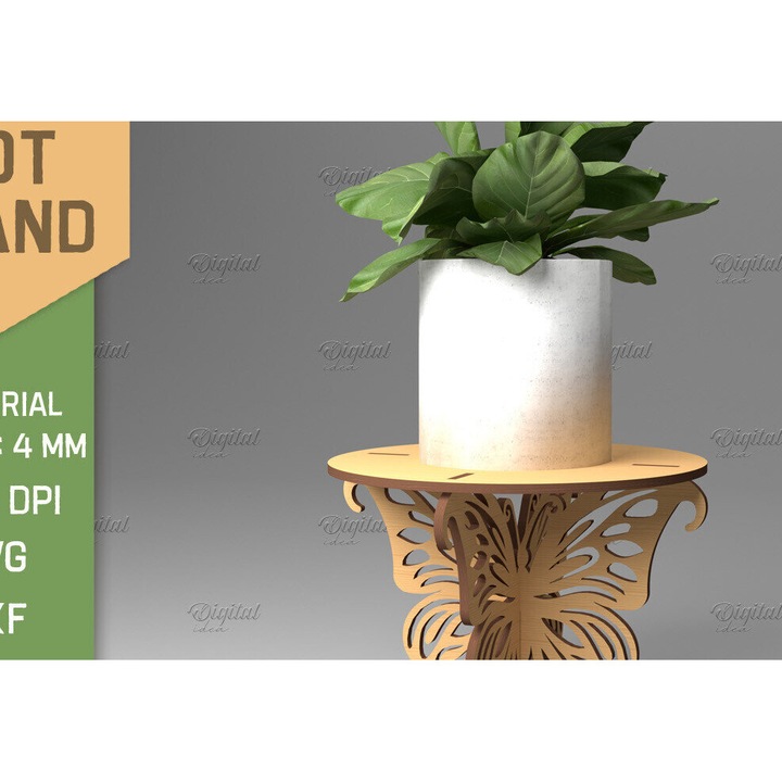 Taiere tridimensionala din lemn de plywood 3mm-4mm, Intrahome, 30x20cm, pentru decoratiuni si proiecte DIY