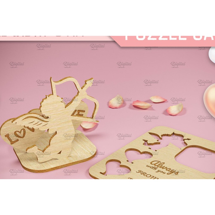 Puzzle 3D Agiou Balentinou, Intrahome, 15x15cm, din plywood 3mm-4mm, pentru decorare si proiecte DIY