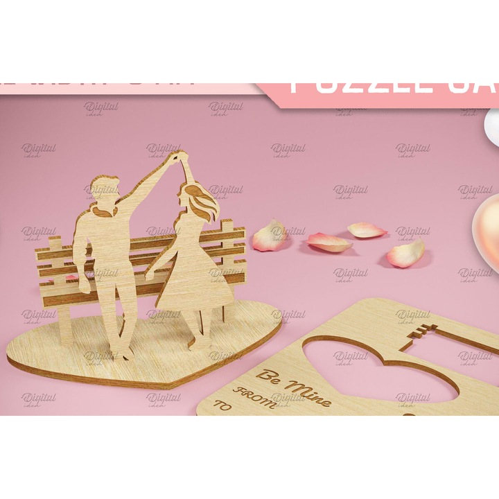 Puzzle 3D Agiou Balentinou, Intrahome, 15x15cm, din plywood 3mm-4mm, pentru decorare si proiecte DIY