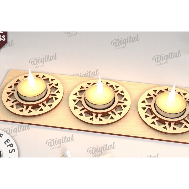 Placa decorativa din lemn, Intrahome, 30x20 cm, 3mm-4mm, pentru proiecte DIY, set