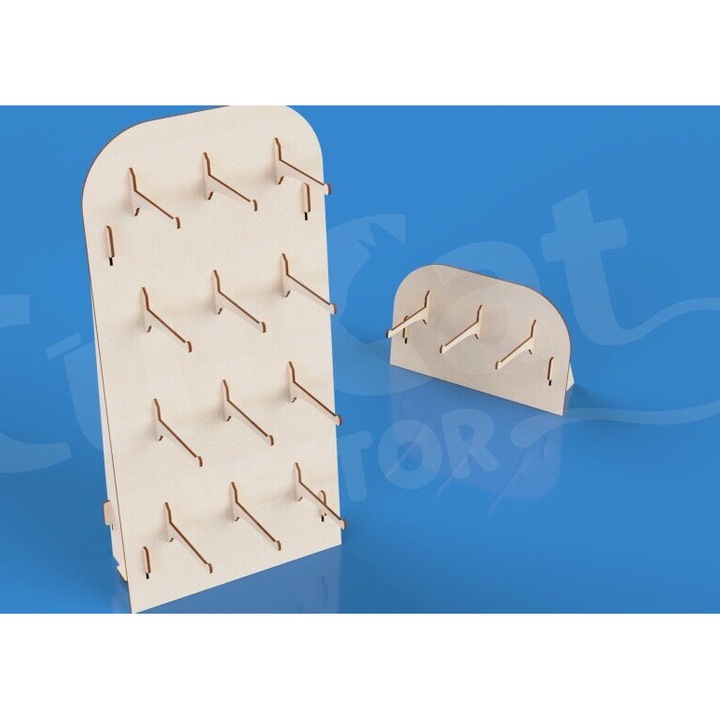 Set 4 suporturi pentru mprelok, Intrahome, 6x6 cm, din plywood 3mm-4mm, ideal pentru decorare si proiecte DIY