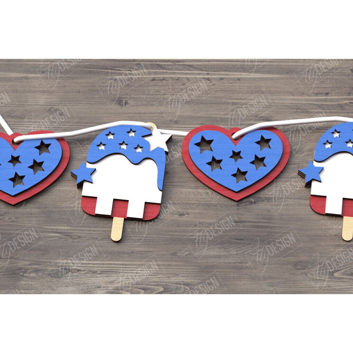 Placa lemn, Intrahome, 4 Iouliou Element, 30x20 cm, 3mm-4mm, pentru decoratiuni si proiecte DIY