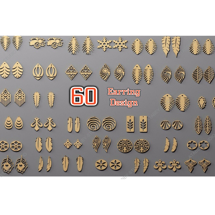 Set 60 Schedia Skoularikia, Intrahome, Plywood 3mm-4mm, 3x3 cm, pentru diakosmesi si proiecte DIY