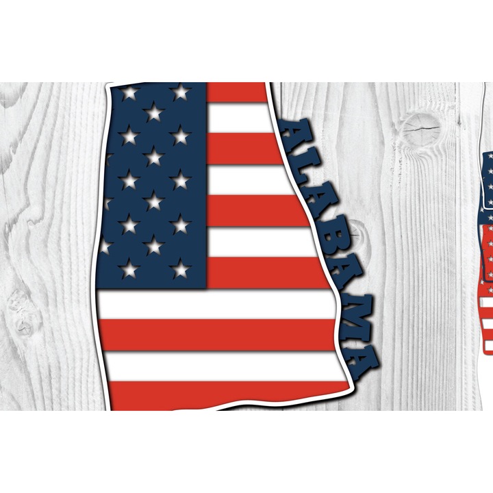 Placa decorativa 3D Alabama USA, Intrahome, model Semaia, dimensiuni 1200x1200 cm, din plywood 3mm-4mm