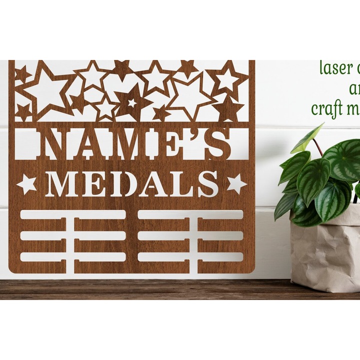 Katochos metalliou All Stars, 34x34 cm, plywood 3mm-4mm, set