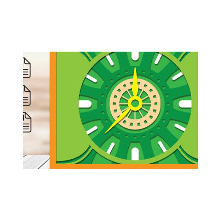 Razatoare decorativa din lemn, Intrahome, 25x25 cm, pentru decorare si proiecte DIY