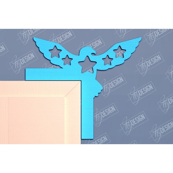 Set 4 Iouliou Gonia portas, Intrahome, epigrafe, 30x20 cm, din plywood 3mm-4mm