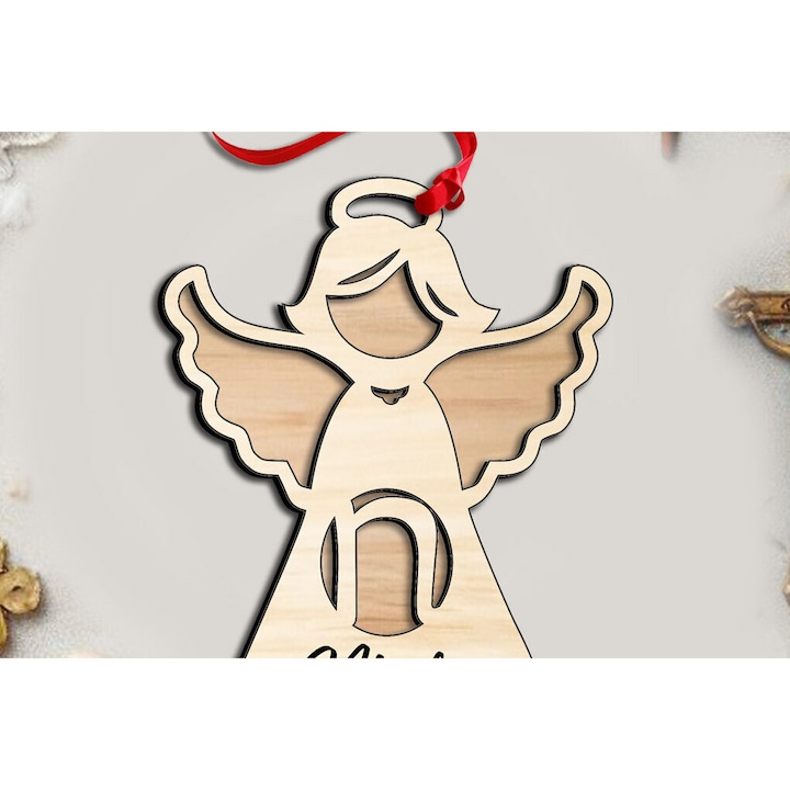 Litera N din lemn pentru decorare, Intrahome, 8x8 cm, plywood 3mm-4mm, ideala pentru proiecte DIY