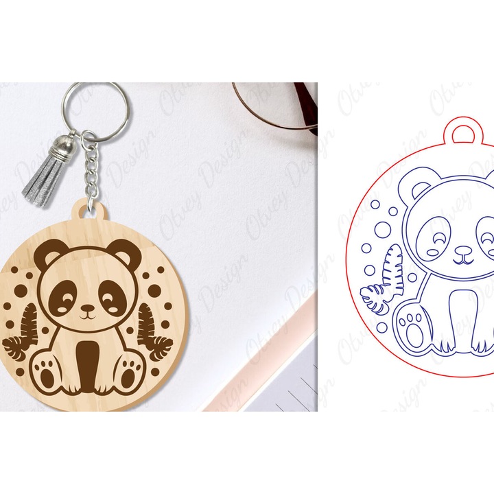 Breloc Mprelok Zoon, Intrahome, 6x6 cm, din plywood 3mm-4mm, ideal pentru decorare si proiecte DIY