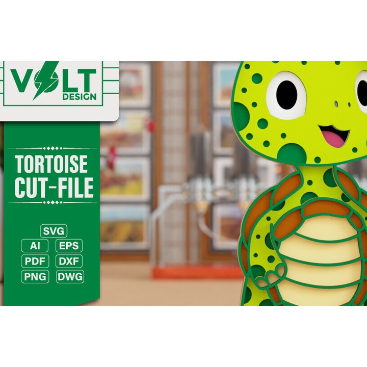 Set de artizanat Animal 3D, Intrahome, Plywood 3mm-4mm, 20x30cm