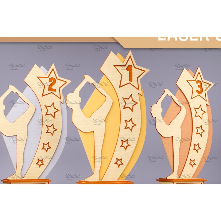 Trofeu din lemn Brabeio, Intrahome, 30x20 cm, pentru decorare si proiecte DIY