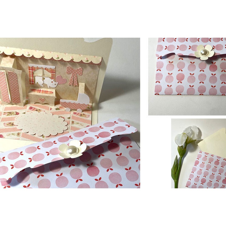 Placa decorativa, Intrahome, Baby Pop Up, 30x20 cm, din plywood 3mm-4mm, pentru decorare si proiecte DIY