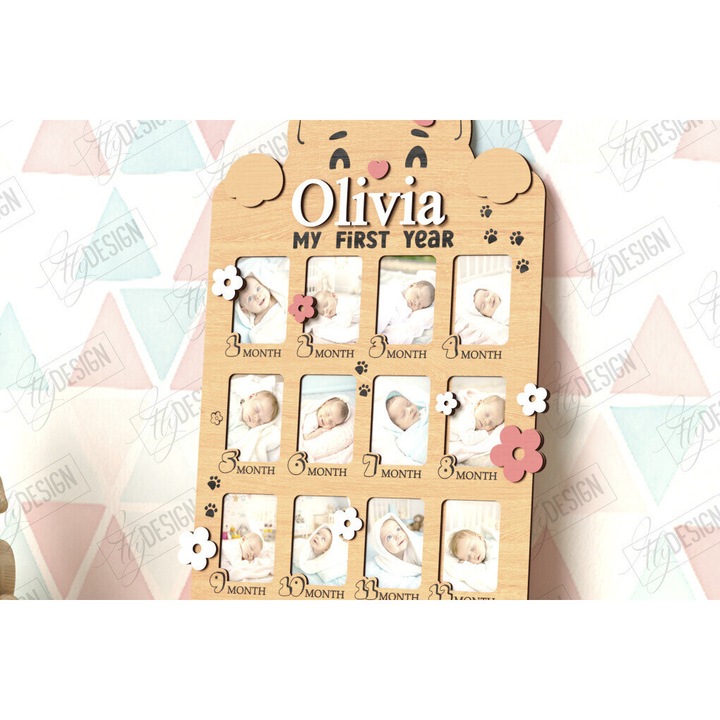 Rame foto din plywood 3mm-4mm, Intrahome, 20x30 cm, pentru decorare si proiecte DIY