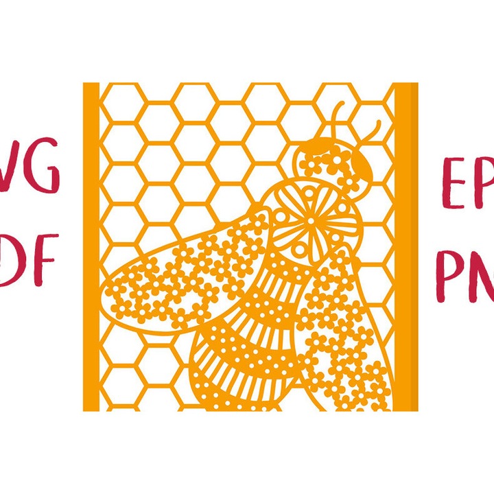 Set Eucheteria karta Bee My Honey, 7x5 cm, Plywood 3mm-4mm, Diakosmesi, Proiecte DIY