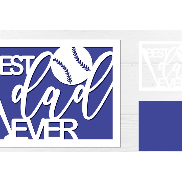 Felicitare, Intrahome, Karta pentru Ziua Tatalui, 5x7 cm, din plywood 3mm-4mm