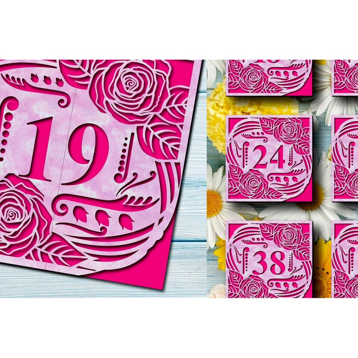 Pachet carton pentru aniversari, Intrahome, 15x15 cm, din plywood 3mm-4mm, ideal pentru decoratiuni si proiecte DIY