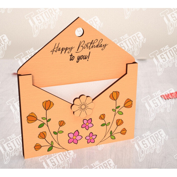 Phakelos genethlion, Intrahome, 15x15 cm, din plywood, ideal pentru decorare si proiecte DIY