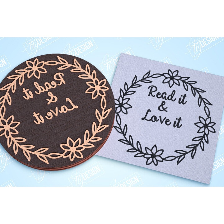 Carte de decupaj din lemn, Intrahome, 15x15 cm, 3mm-4mm, pentru decorare si proiecte DIY