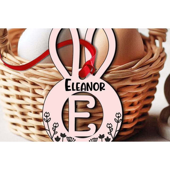 Mpani Paschalino Gramma E Kalathi Etiketa, Intrahome, 8x8 cm, Plywood 3mm-4mm, pentru decoratiuni si proiecte DIY