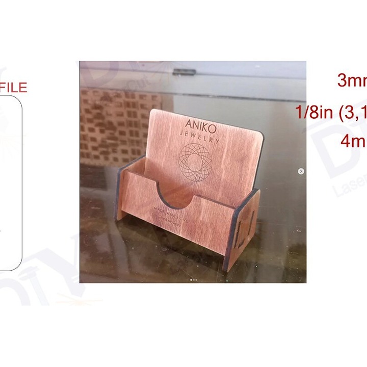 Suport documente, Intrahome, baza din plywood 3mm-4mm, 15x15 cm, design pentru decoratiuni si proiecte DIY