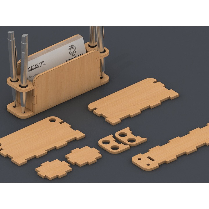 Organizator epanghelmatic din plywood 3mm-4mm, Intrahome, 30x20 cm, pentru decorare si proiecte DIY