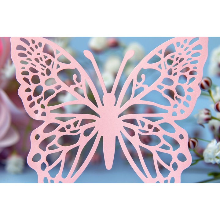 Sabloane decorative pereti, Intrahome, Protypo kartas Petaloudas Papercut, 10x20 cm, din plywood 3mm-4mm