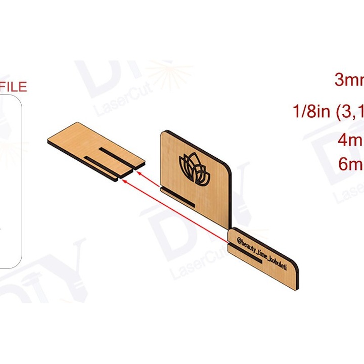 Suporturi documente, Intrahome, Katochos epangelmatikes kartas, 15x15cm, 3mm-4mm, din plywood