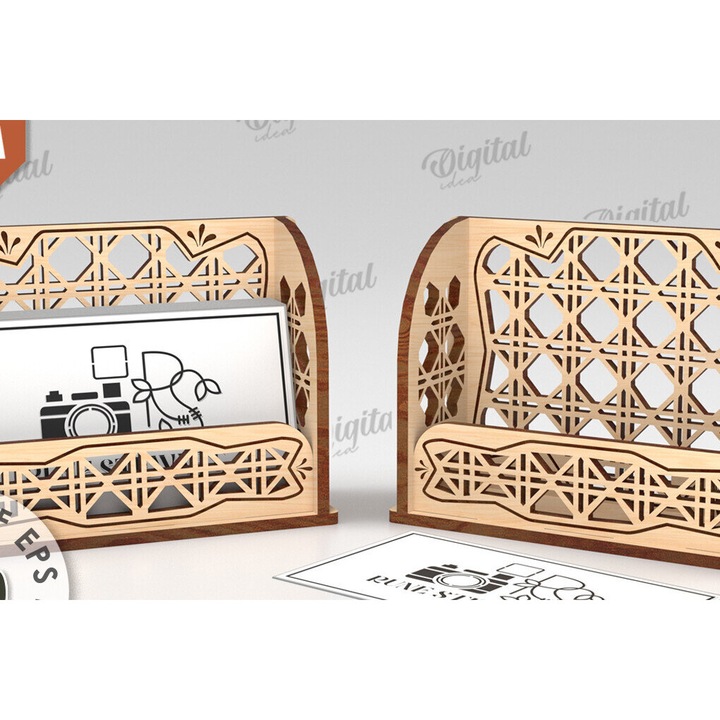 Suport documente, Intrahome, set 2 bucati, 30x20 cm, 3mm-4mm, din plywood