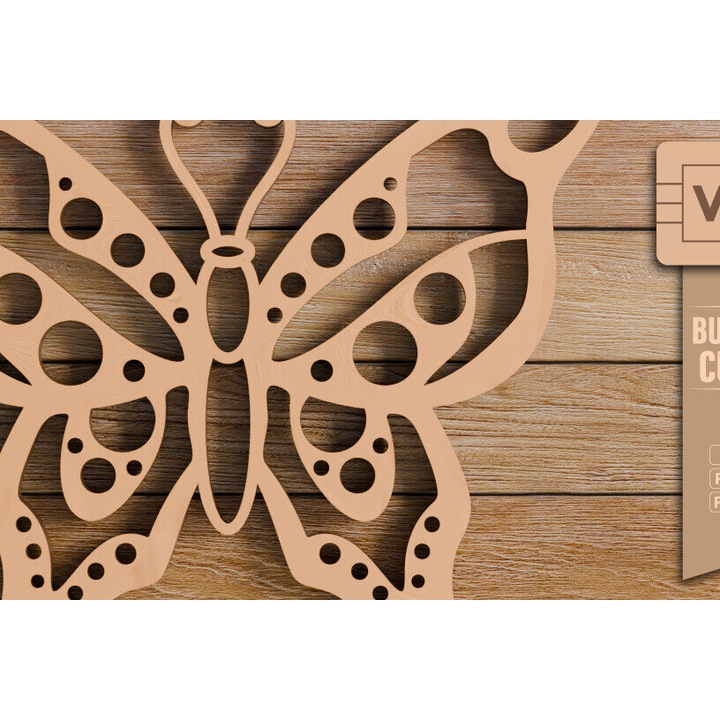 Cadran din lemn, Intrahome, petale CNC, 20x30 cm, 3mm-4mm, pentru decorare si proiecte DIY