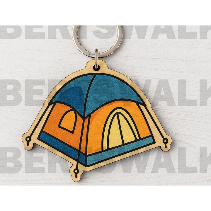 Brelocuri din lemn, Intrahome, Mprelok Skenes Kampin'nk, 6x6 cm, 3mm-4mm, pentru decorare si proiecte DIY