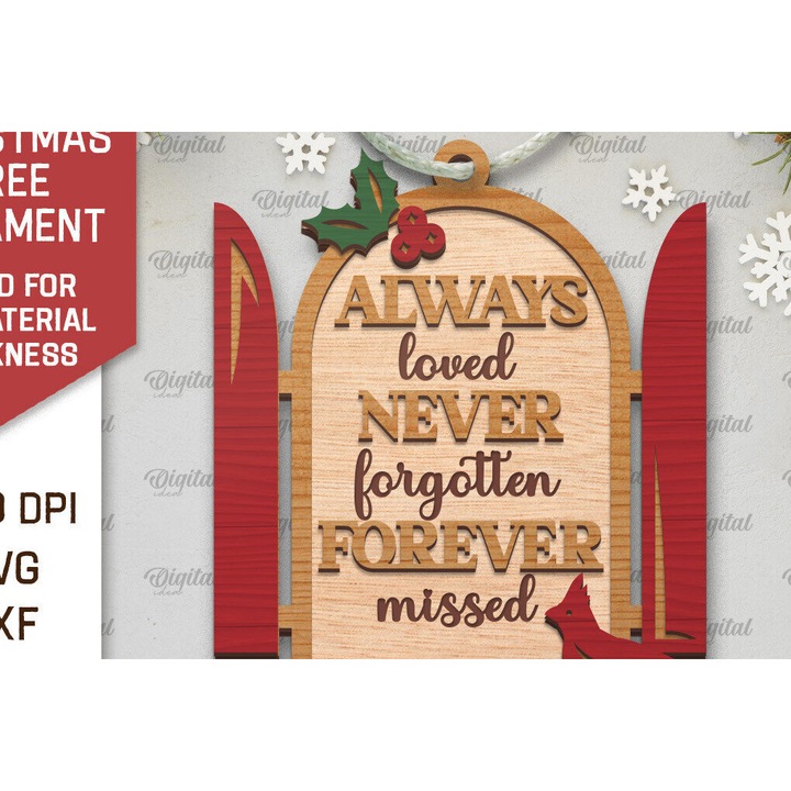 Set de accesorii decorative, Intrahome, Kardinalios Mnemeio Dentro Stolidi, 8x8 cm, din plywood 3mm-4mm