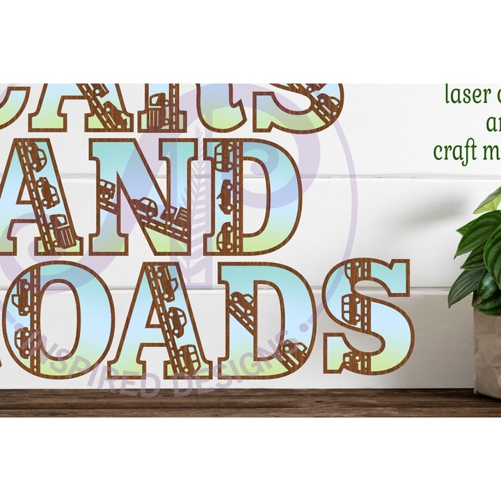 Set litere alfabet Cars si Drumuri X 52, Intrahome, 5x5 cm, din plywood 3mm-4mm, pentru decoratiuni si proiecte DIY