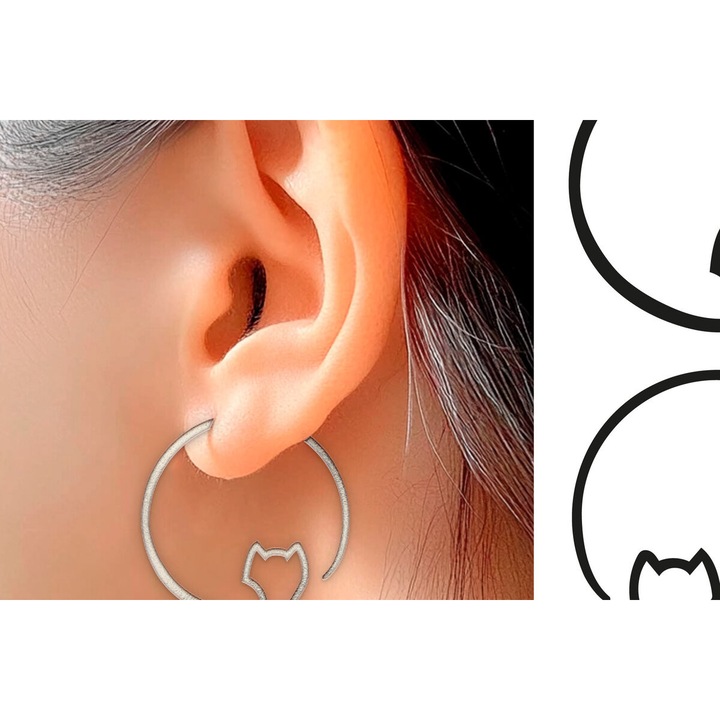 Cercei Boho, Intrahome, din plywood 3mm-4mm, 4x4 cm, set pentru decorare si proiecte DIY