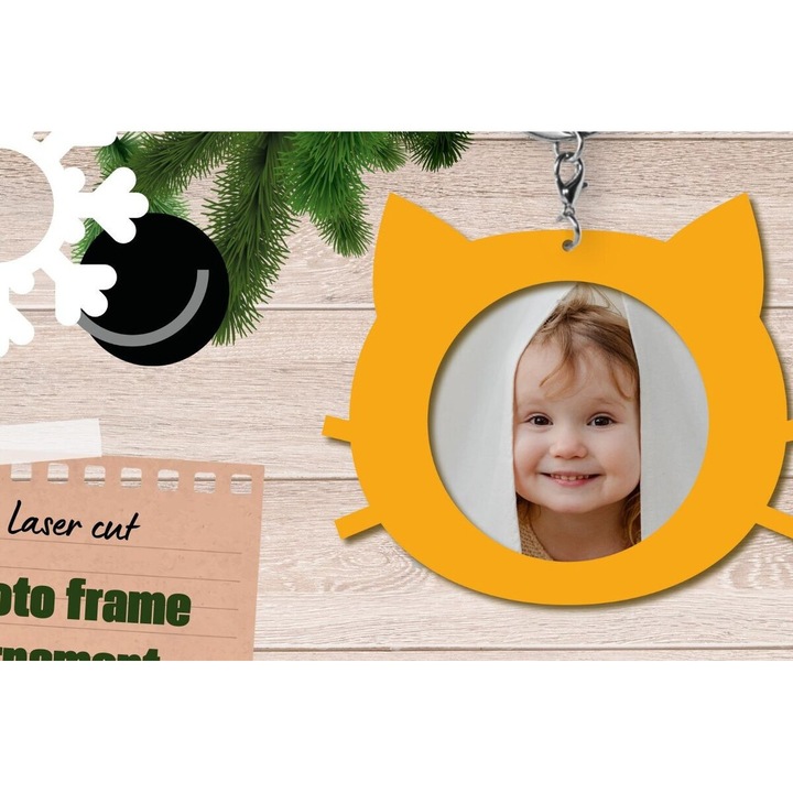 Rame foto din plywood, Intrahome, 20x30 cm, set pentru decorare si proiecte DIY