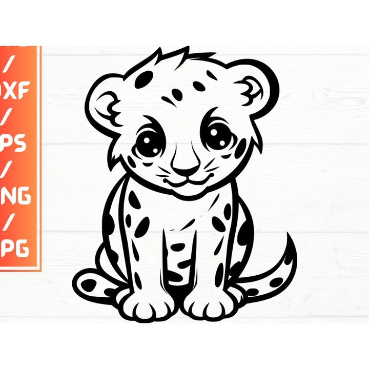 Placa lemn Cheetah, Intrahome, 15x15 cm, 3mm-4mm, pentru decoratiuni si proiecte DIY