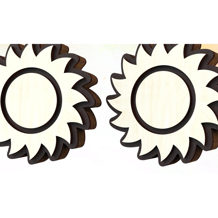 Cercei Celestial Stud, Intrahome, Plywood 3mm-4mm, 12x12cm, set pentru decorare si proiecte DIY