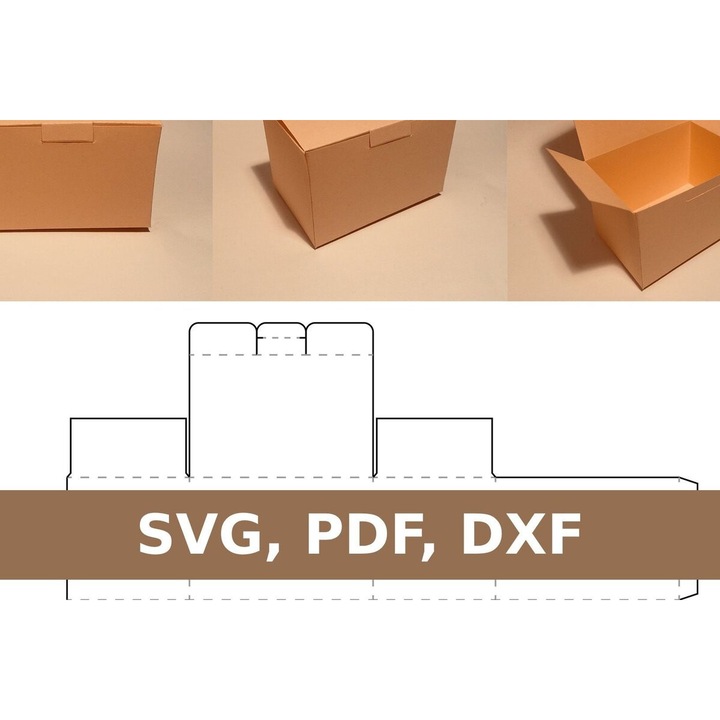 Cutie depozitare, Intrahome, 15x15 cm, din plywood, design Schedio Pattern