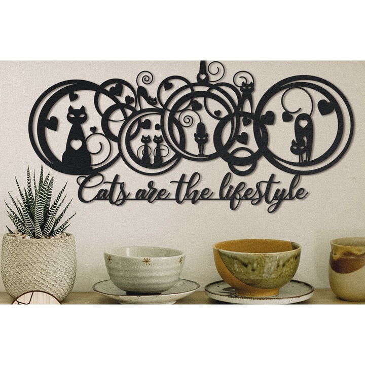 Accesorii decorative, Intrahome, Diakosmese toichou CAT, 4x4 cm, Plywood 3mm-4mm, set