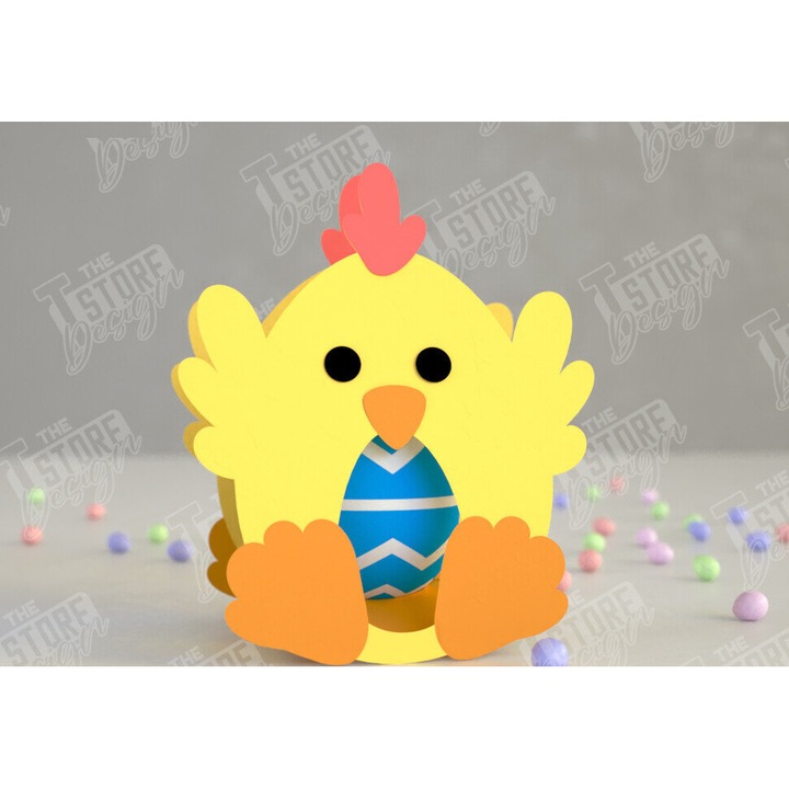 Tava servire set Sokolatenia Augotheke, 15x15 cm, din plywood 3mm-4mm, pentru decoratiuni si proiecte DIY